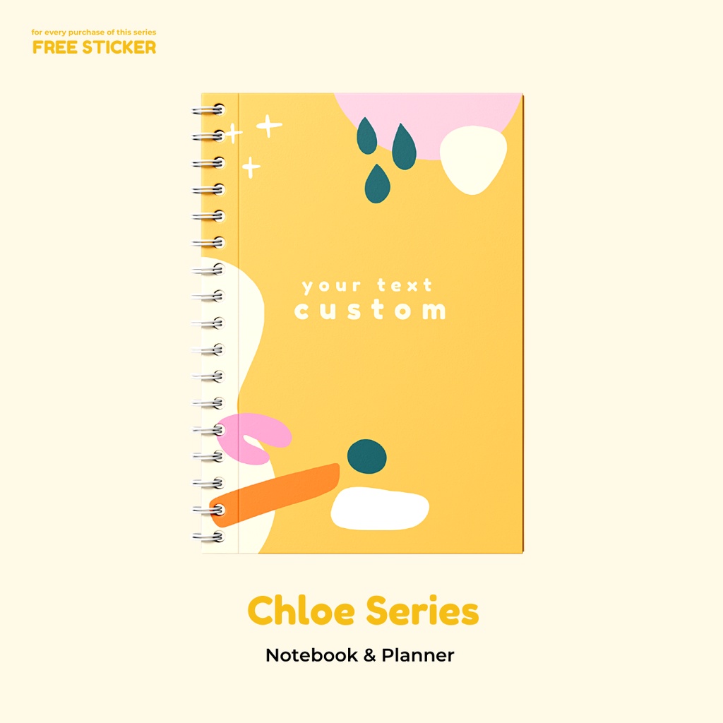 

Chloe Series 3 - Notebook & Planner ( Custom Tulisan / Nama )