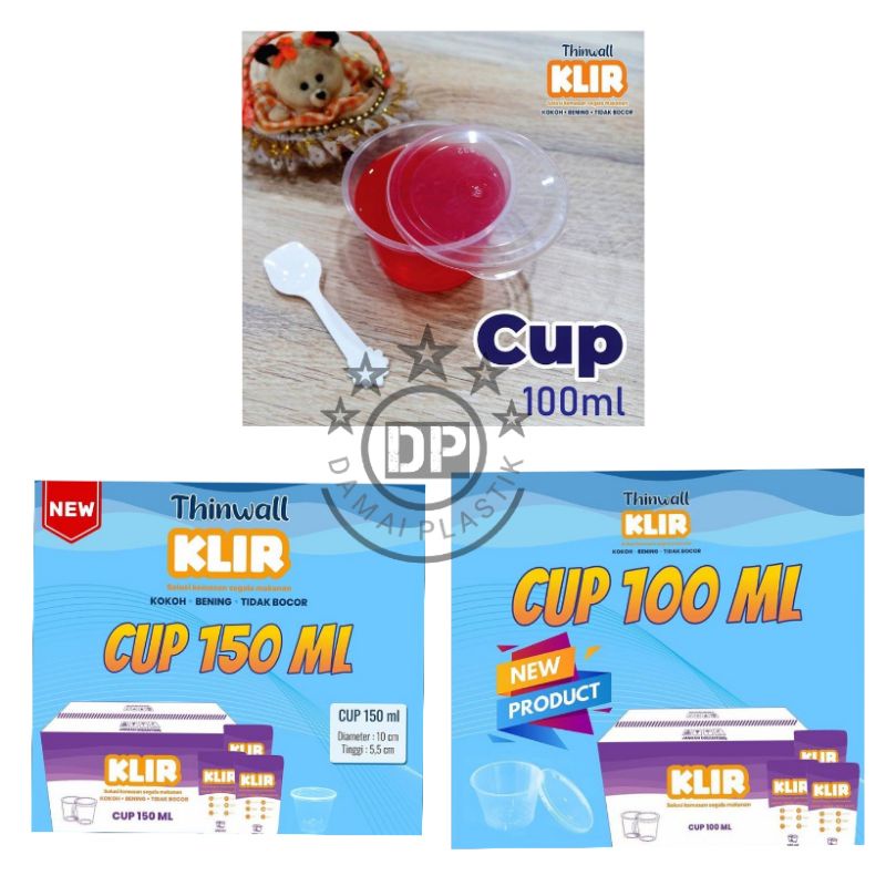 Cup Puding Merpati 150 Ml Cup Jelly Ice Cream Slime Rujak 150Ml 100Ml 100 Ml