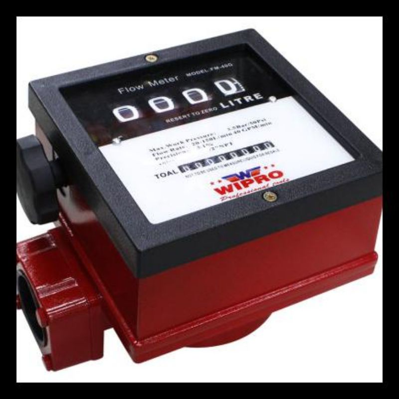 Flow Meter 4 digit 1.5 inch WIPRO / WIPRO FM 40 G minyak solar fuel
