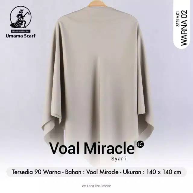 Jilbab Segi4 Umama Voal  Miracle LC Syar'i
