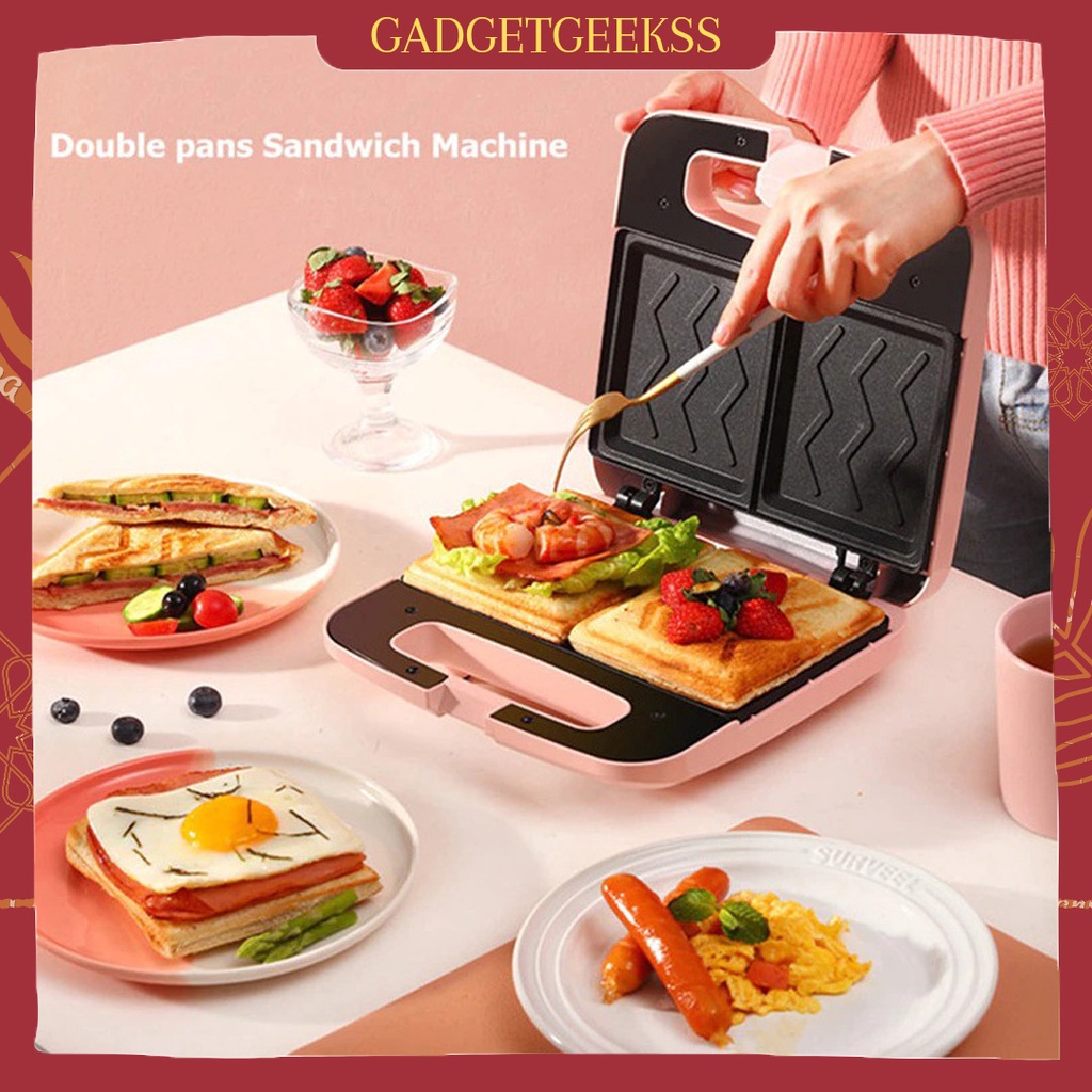 Toaster SN119 Breakfast Maker Pemanggang Roti Double Sandwich Maker