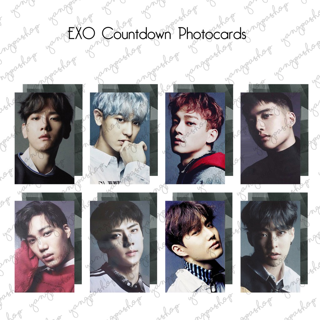 [READY / SET] SET COUNTDOWN JAPAN EXCK PHOTOCARD FAN MADE UNOFFICIAL YANGPASHOP SEHUN CHANYEOL BAEKH