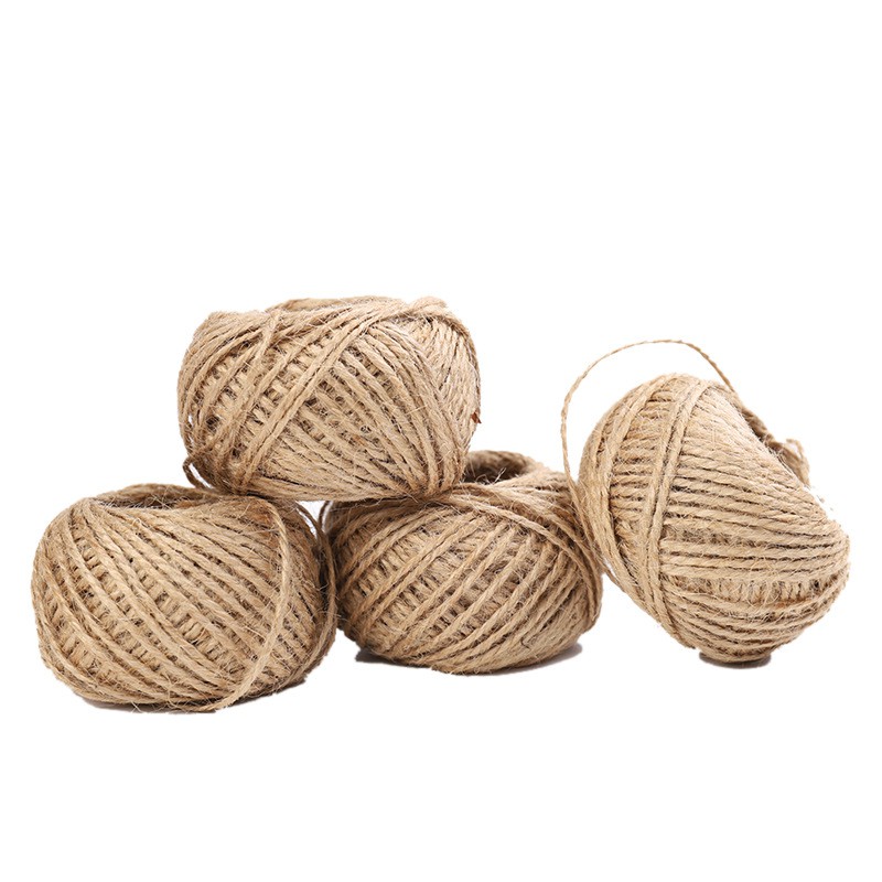 

TALI GONI RAMI ROLL GULUNG Vintage HIASAN PACKAGING Alami 1.5mm JUTE ROPE 30M