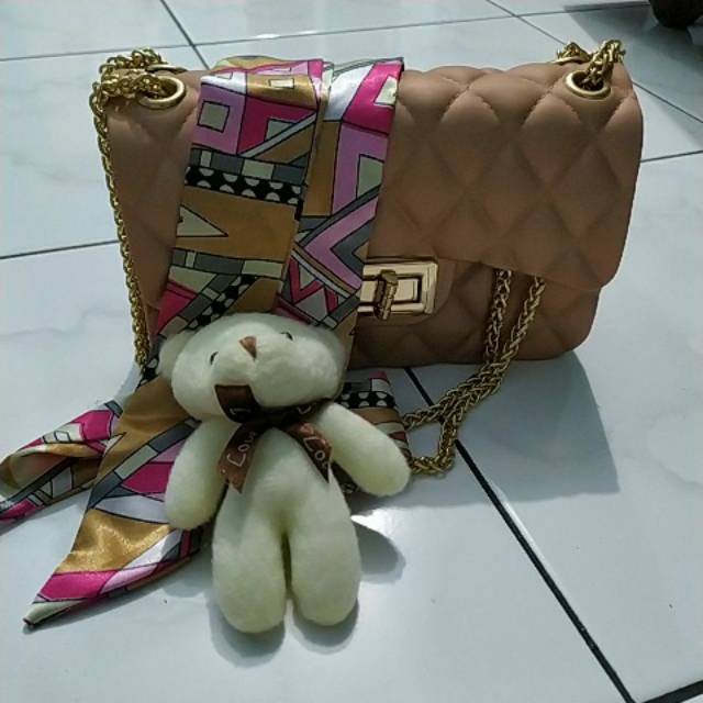Tas jelly rose gold