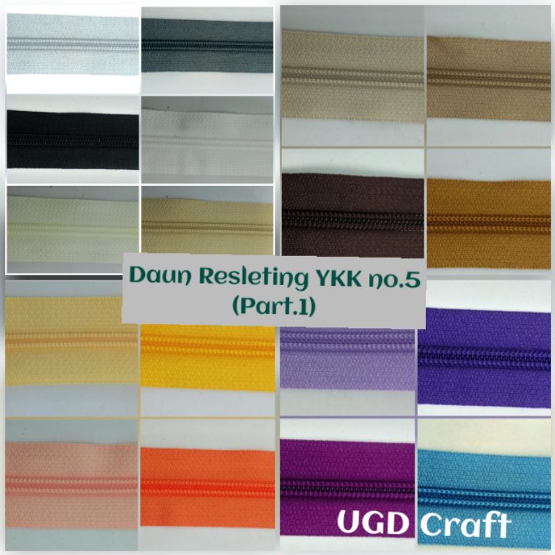 (Part 1) Daun Resleting YKK 50 cm (no 5)