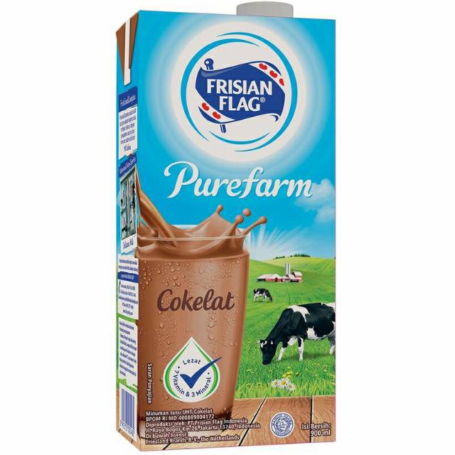 

Susu uht frisian flag 900ml coklat