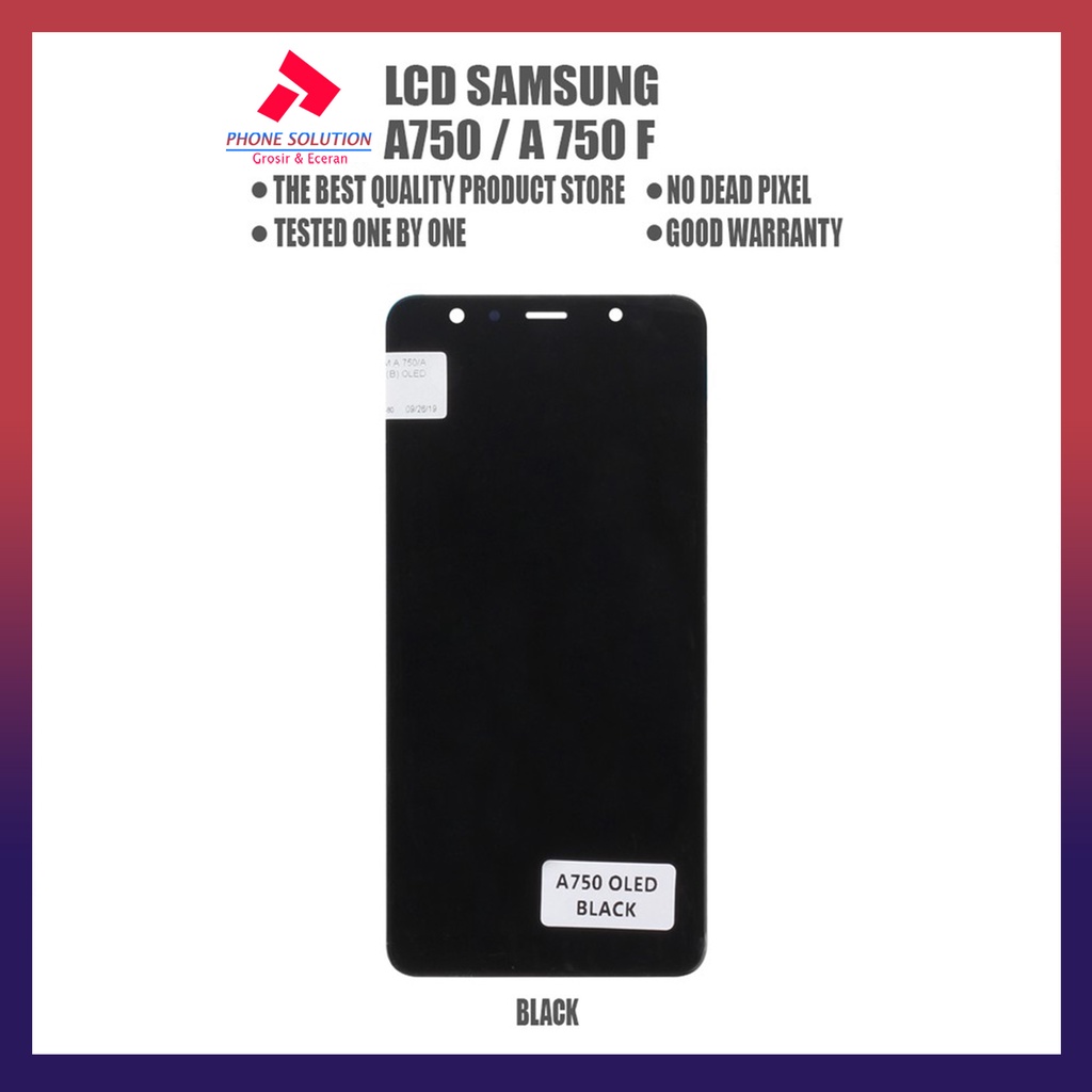 LCD Samsung A7 / A750F 2018 Versi OLED Fullset Touchscreen // Supplier LCD Samsung - Garansi 1 Bulan