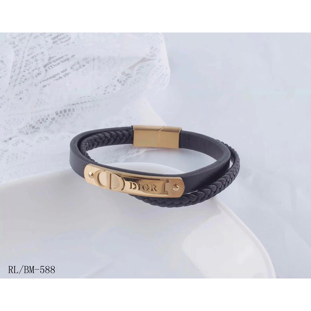 Titanium Gelang Kulit Perhiasan Fashion 4010