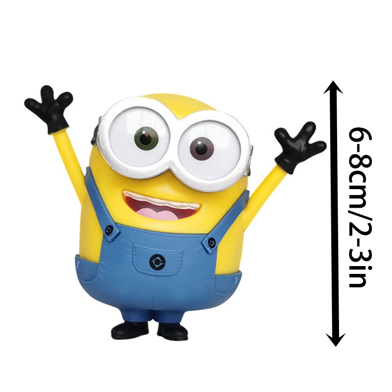 Mainan Despicable Me 2 The Minions Action Figure Role Bob Kevin Stuart Bahan PVC Untuk Hadiah Anak