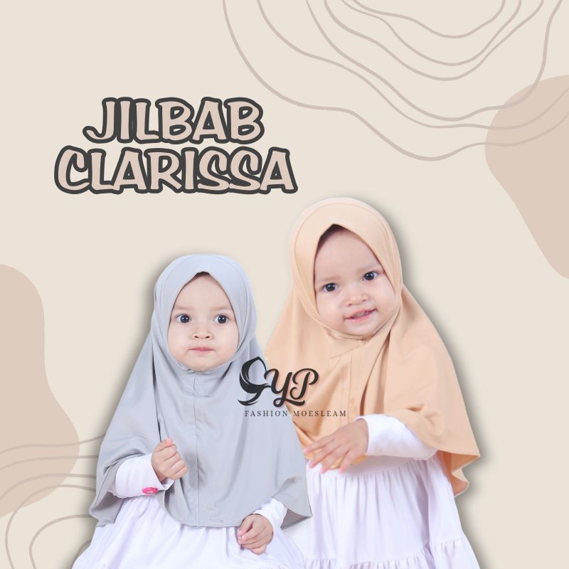 (CLARISA)JILBAB ANAK BAYI POLOS SIMPEL USIA 0-3 th / HIJAB BABY