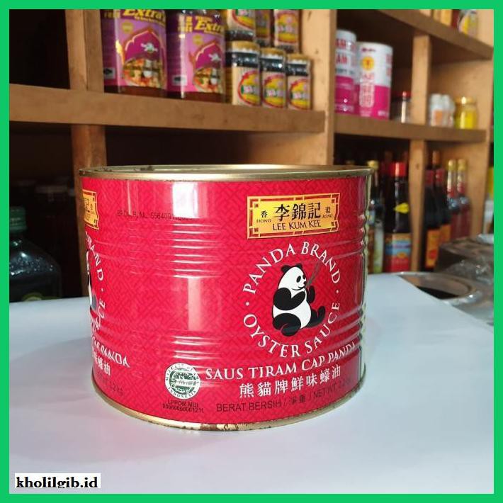 

gnidderdsaus- saus tiram cap panda/ lkk lee kum kee osyter sauce kaleng 2.2kg -asliiiiii.