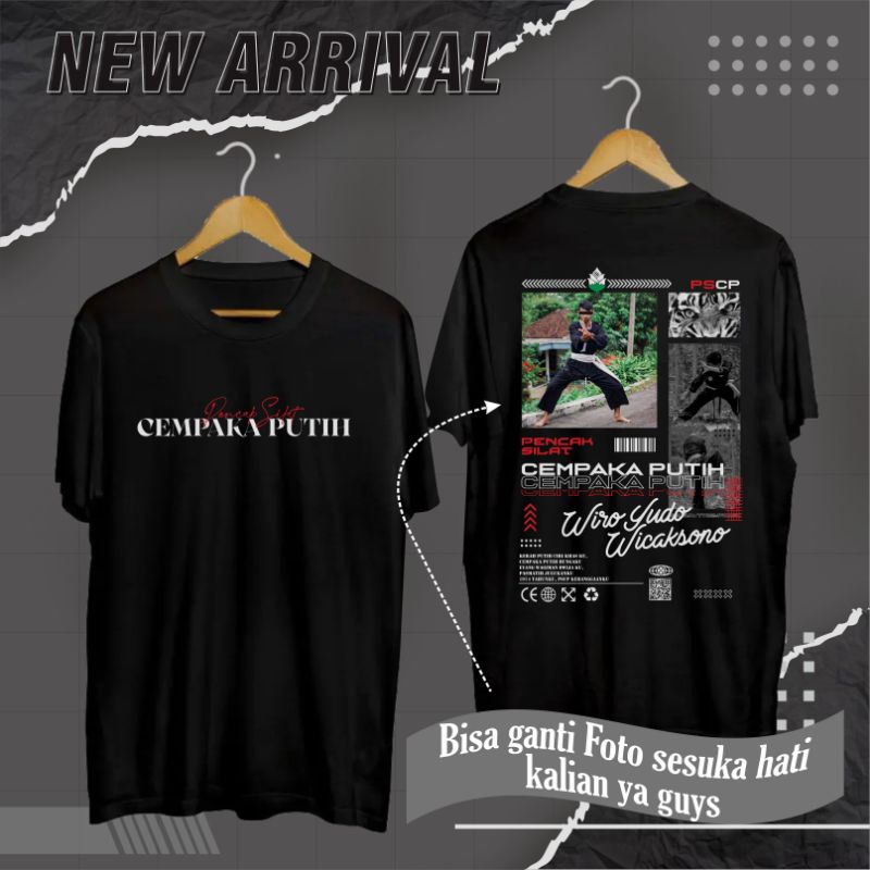 KAOS CEMPAKA PUTIH CUSTOM KATUN COMBED KAOS PSCP KAOS KEREN