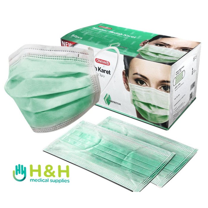 Masker medis Onemed / Masker Earloop 3ply / Masker Onemed Earloop / Masker Bedah Kesehatan / Surgical Mask / Masker 3ply / Masker Bedah 3ply / Masker Mask