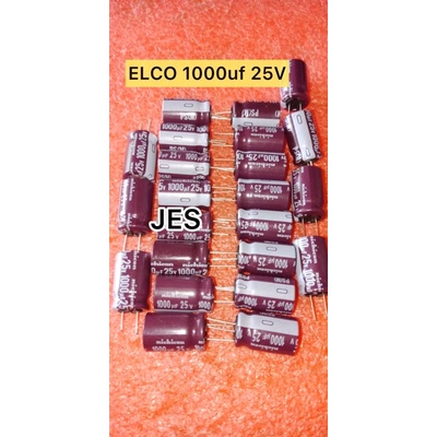 Kapasitor Elco 1000uf 25v  Original Kualitas Bagus (Renceng)