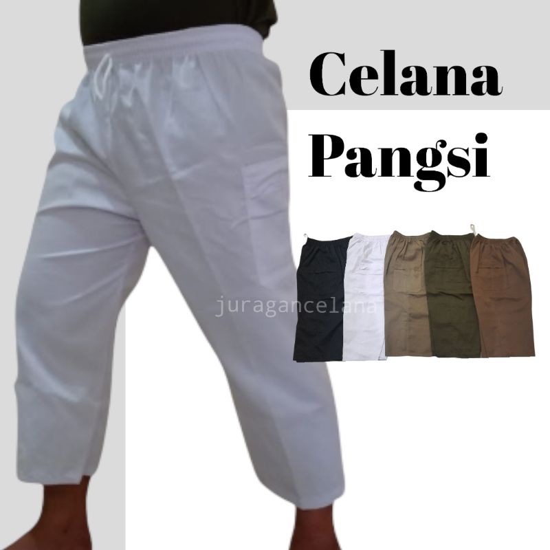 Celana pangsi pria dewasa polos jumbo big size / celana sirwal cingkrang pria