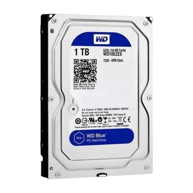 WD Blue 1TB SATA3 HDD 3.5” untuk PC GARANSI RESMI | hard disk drive Harddisk WD10EZEX