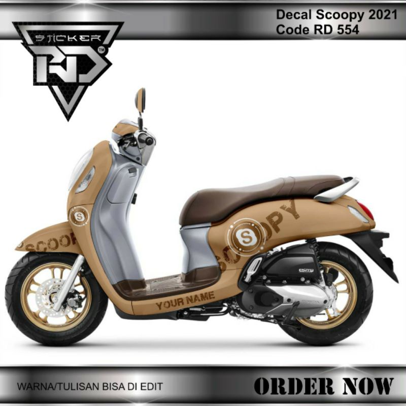 decal sticker Scoopy remote 2021/2022 simple