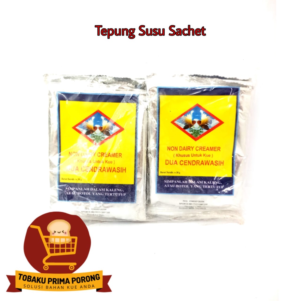 

SUSU BUBUK SACHET NON DAIRY CREAMER - DUA CENDRAWASIH - 1 PACK ISI 10 PCS @30 GR