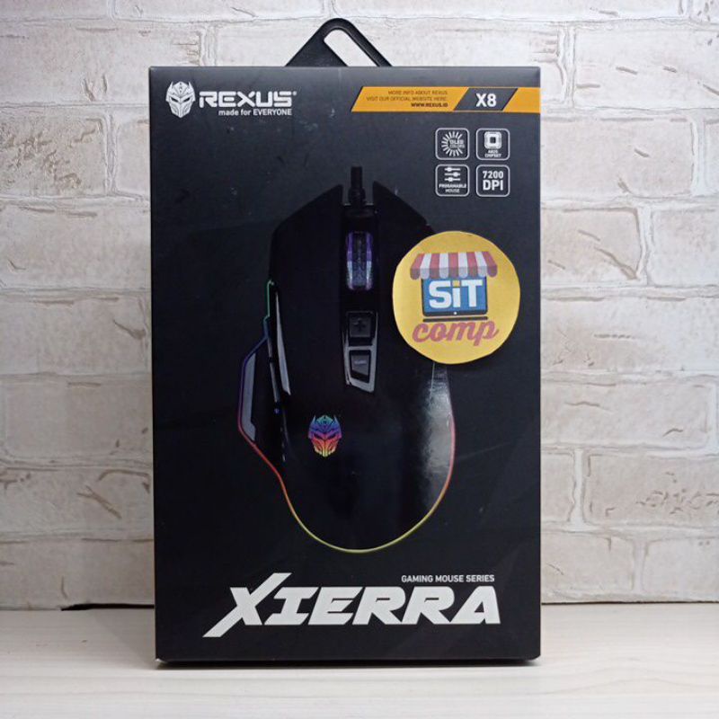 Rexus X8 Xierra Gaming Mouse Macro  RGB