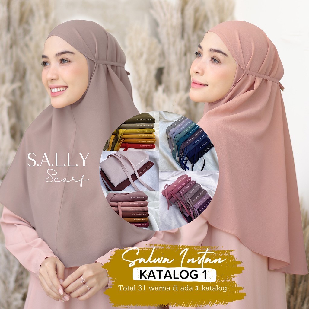 Khimar Instan Salwa Katalog 1, daily Khimar/bergo Tali