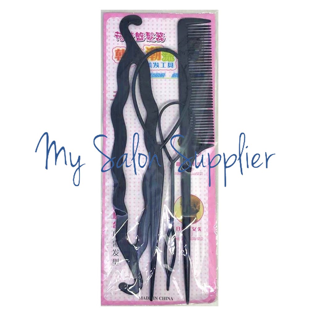 Alat Kepang / Sanggul / Hairdini / Braiding Tools isi 4