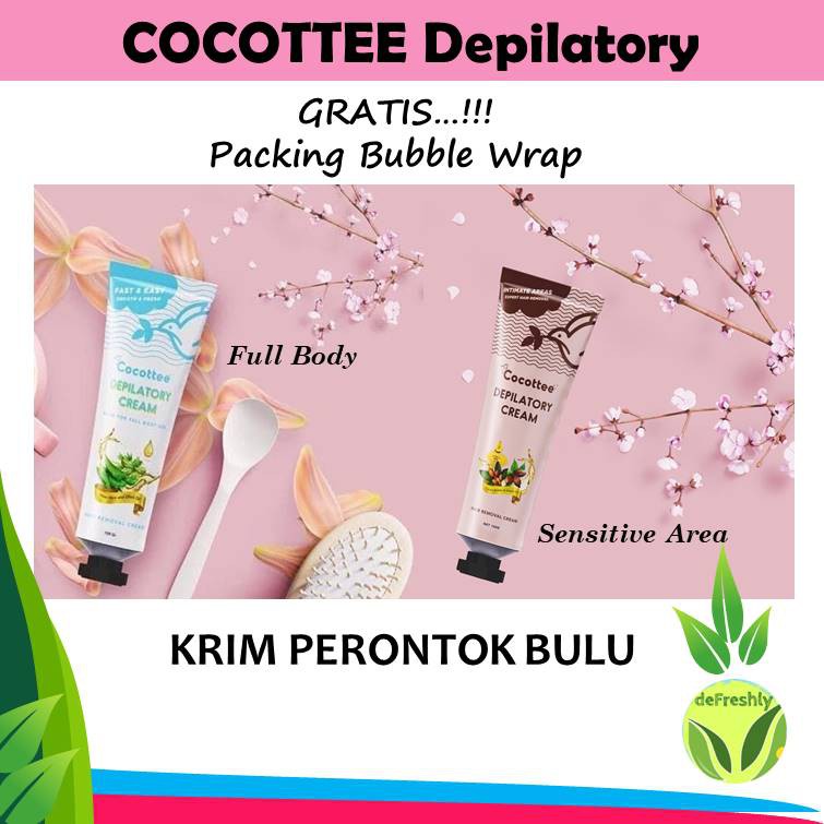 COCOTTEE Depilatory Cream, Penghilang Bulu Ketiak - Perontok Bulu (Cocotte)