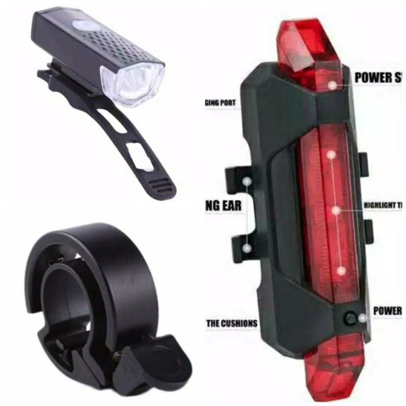 COD Satu paket Aksesoris sepeda Lampu depan lampu COD Satu paket Aksesoris sepeda Lampu depan lampu