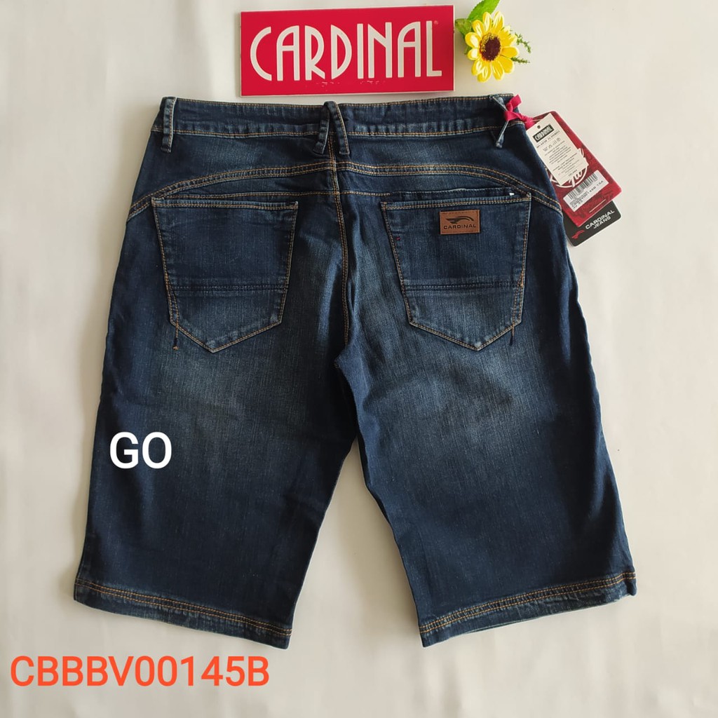 gof 34 CARDINAL CBBBV Celana Pendek Jeans Bermuda Casual Sobek Slimfit Reguler Fit Cowok Dewasa