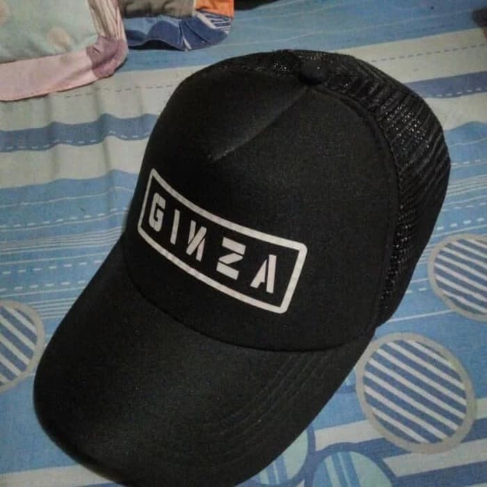 Diskon Topi Trucker Jaring Hat Ginza David Beckham Polos Custom Pria Wanita |