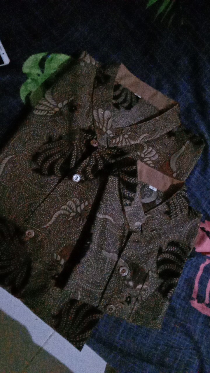 Kemeja Koko Batik Anak Dan Dewasa Motif Sidoasih - Kerang - Kenari