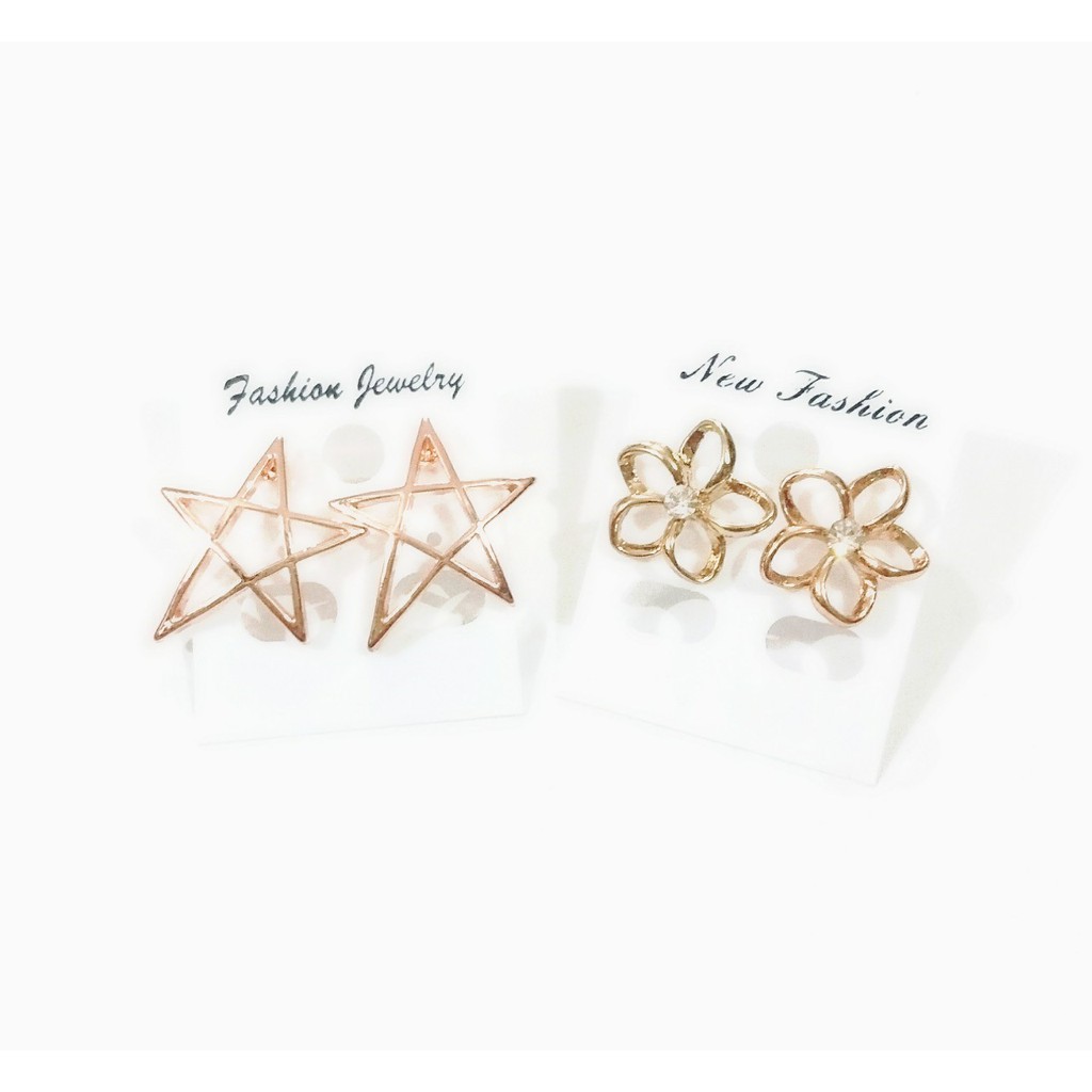 anting gold bunga star GBS anting stainless