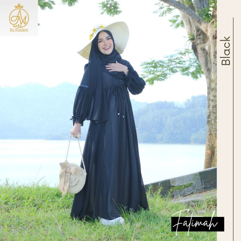 FATIMAH DRESS + GRATIS PASHMINA by As Moslem