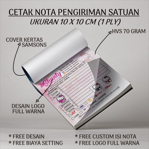 

NOTA PENGIRIMAN MURAH ONLINE SHOP CUSTOM HVS 1/6 FOLIO