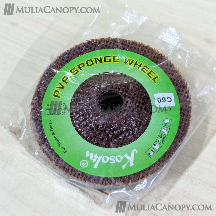 PVA Sponge Wheel KOSOKU C60 Batu Amplas Spons Grinding Grinda Gerinda