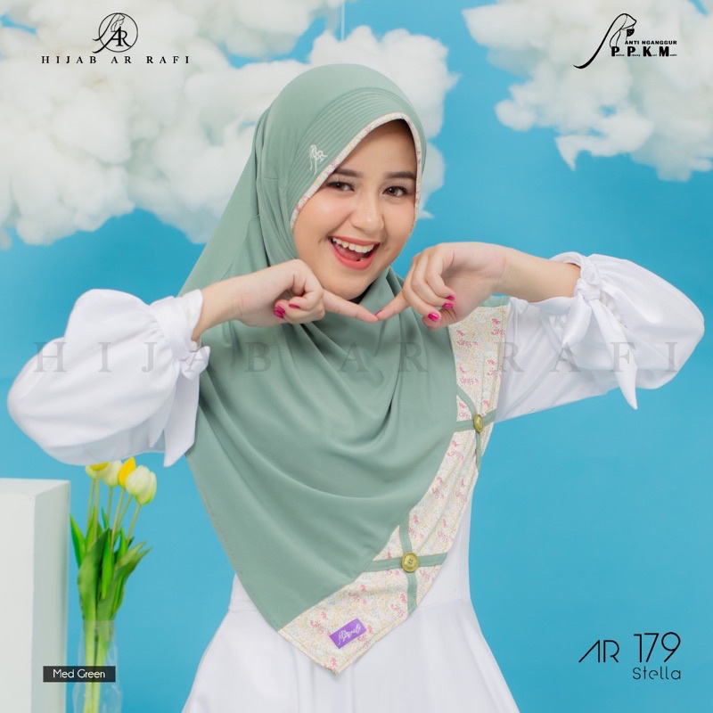 Hijab arrafi AR 179 hijab instan || INAYAHHIJAB-Medgreen