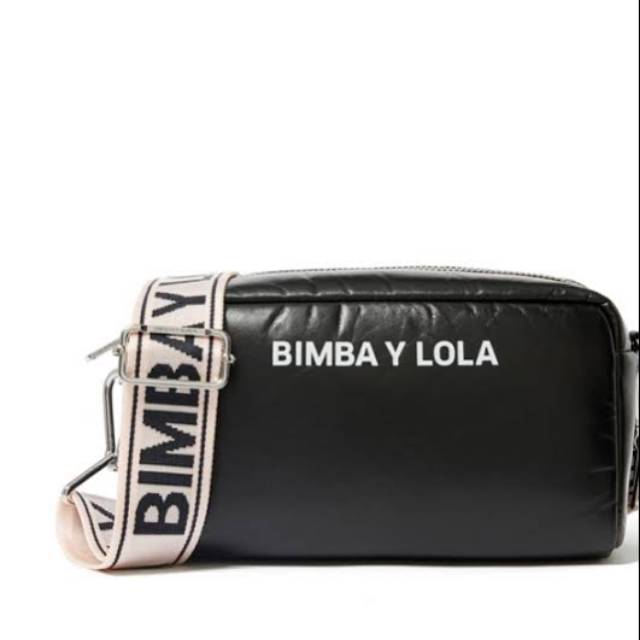 Tas Bimba Y Lola Crossbody Black Leather Original