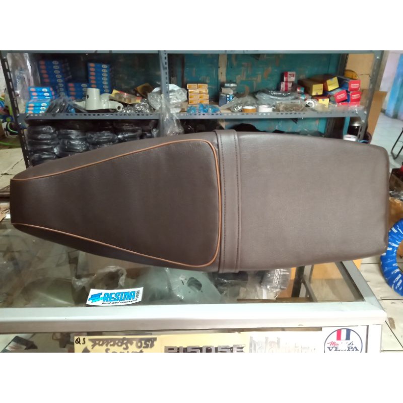 jok Vespa model replika new px bahan bagus ebonit premium warna coklat