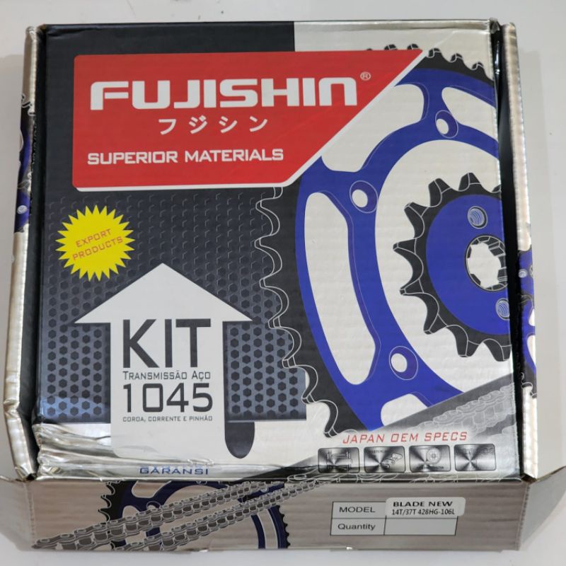 Gear Gir Set Paket Blade New Fujishin Rantai Baja