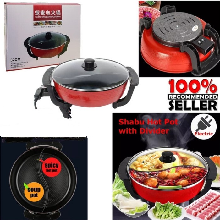 SHABU STEAMBOAT SUKIYAKI ELECTRIK / PANCI SHABU HOT POT ELEKTRIK