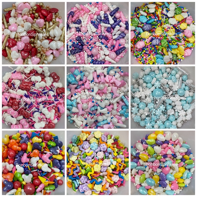 

Sprinkle mutiara mix cake topper cupcake Frozen Love Mermaid Mickey Hello Kitty