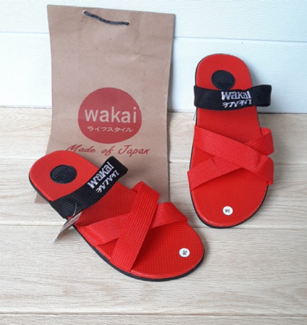 Sendal wakai trendy sendal slide silang