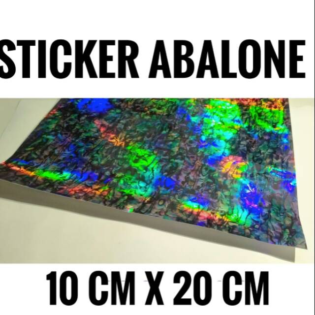 Stiker Abalone vinyl Sticker Lure Metal jig stickbait popper Hologram