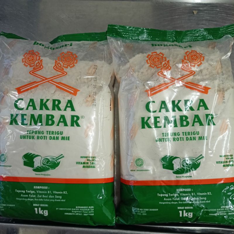 

Tepung Terigu Cakra Kembar 1 kg / Protein Tinggi