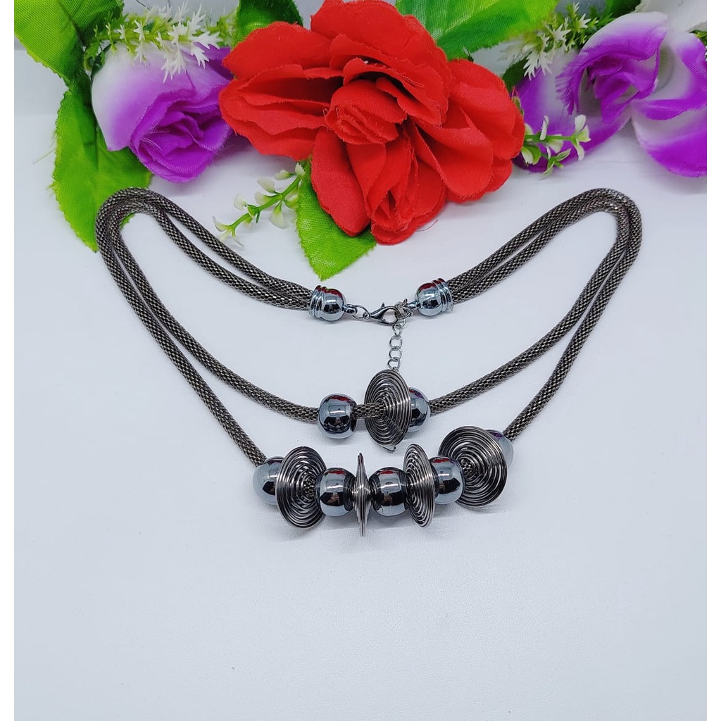 Aksesoris kalung fashion kalung elegan kalung hijab aksesoris cantik kalung daun elegan cantikA18-21