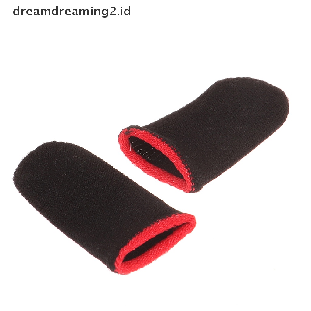 (Hot Style You Like) 2pcs Sarung Jari Anti Keringat Untuk Bermain Game Di Handphone