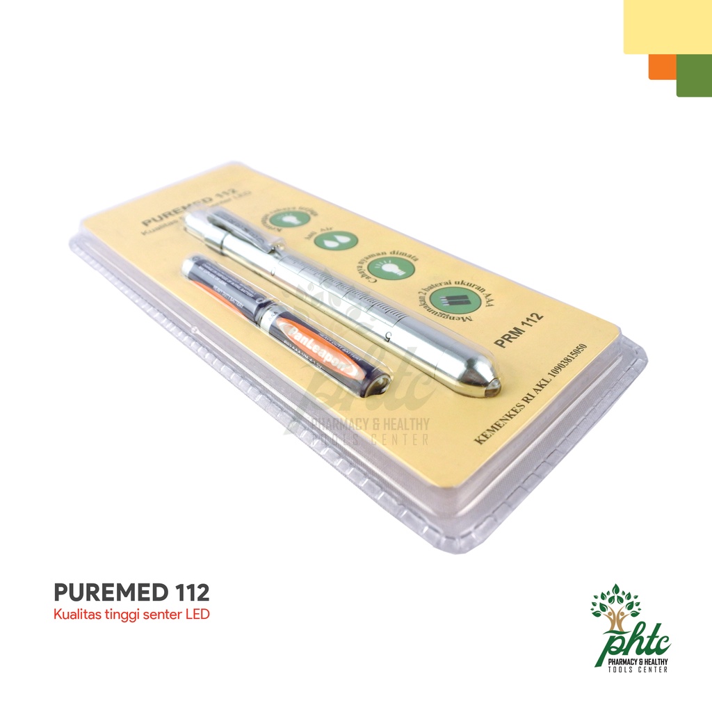 PUREMED Penlight LED Smart Soft Yellow l Pen Light l Lampu Senter Pulpen Lampu Kuning PRM 112