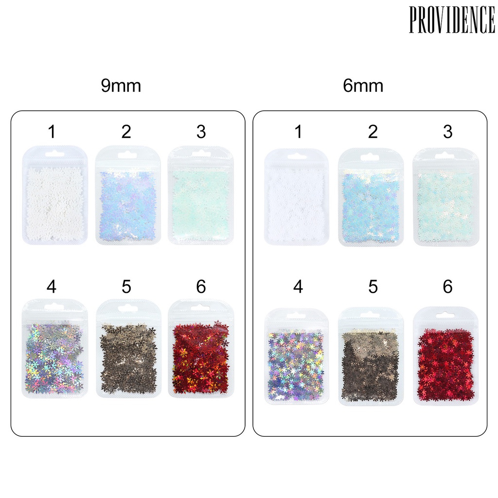 1 Kantong Payet Kepingan Salju Natal Untuk Dekorasi Nail Art