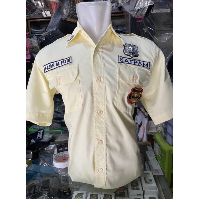 Seragam PDH Satpam Cream 2023 | Seragam PDH Satpam Terbaru -PDH Satpam BAGUS