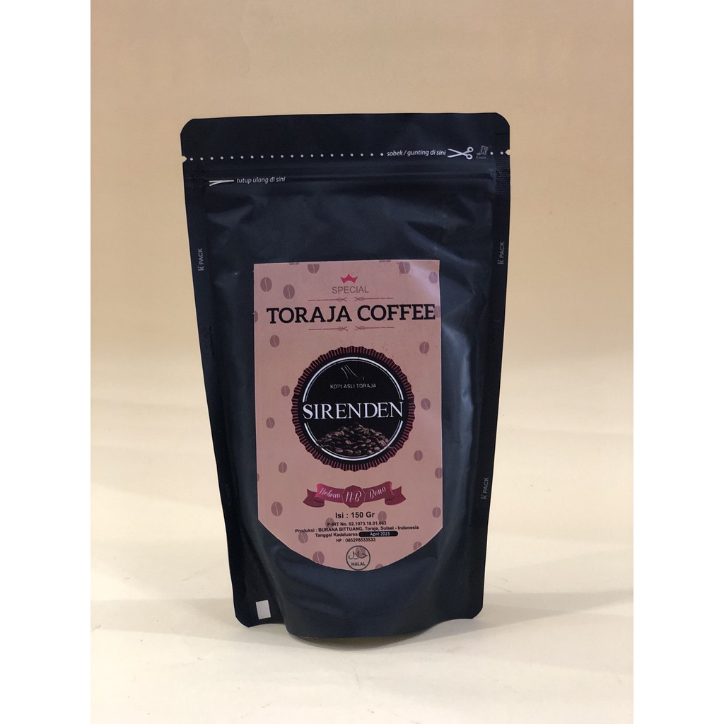 

SIRENDEN KOPI ASLI TORAJA 150gr