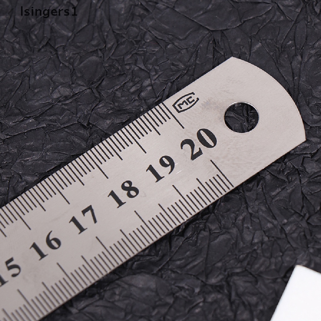 (lsingers1) 3pcs Penggaris Stainless Steel 15cm / 20cm / 30cm Untuk Sekolah / Kantor
